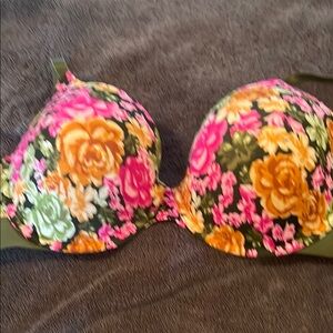 Floral Multicolor Bra